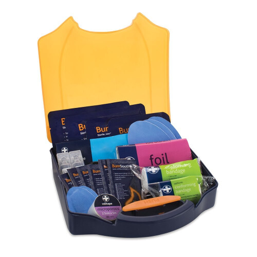 Reliance Medical Burn First Aid Kit in Orange Compact Aura Box 2