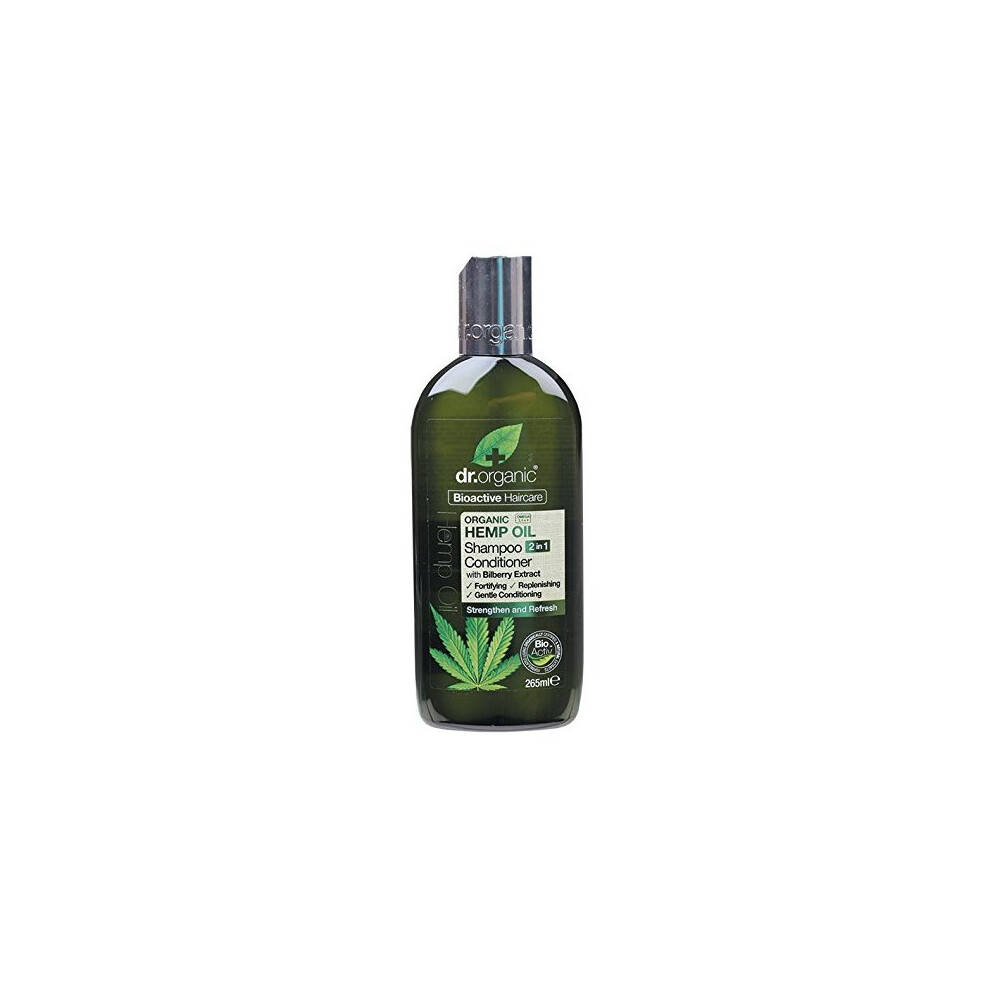 Dr Organic 2ÃÂ in 1ÃÂ Shampoo and Hair Balm Hemp Oil 265ÃÂ ml