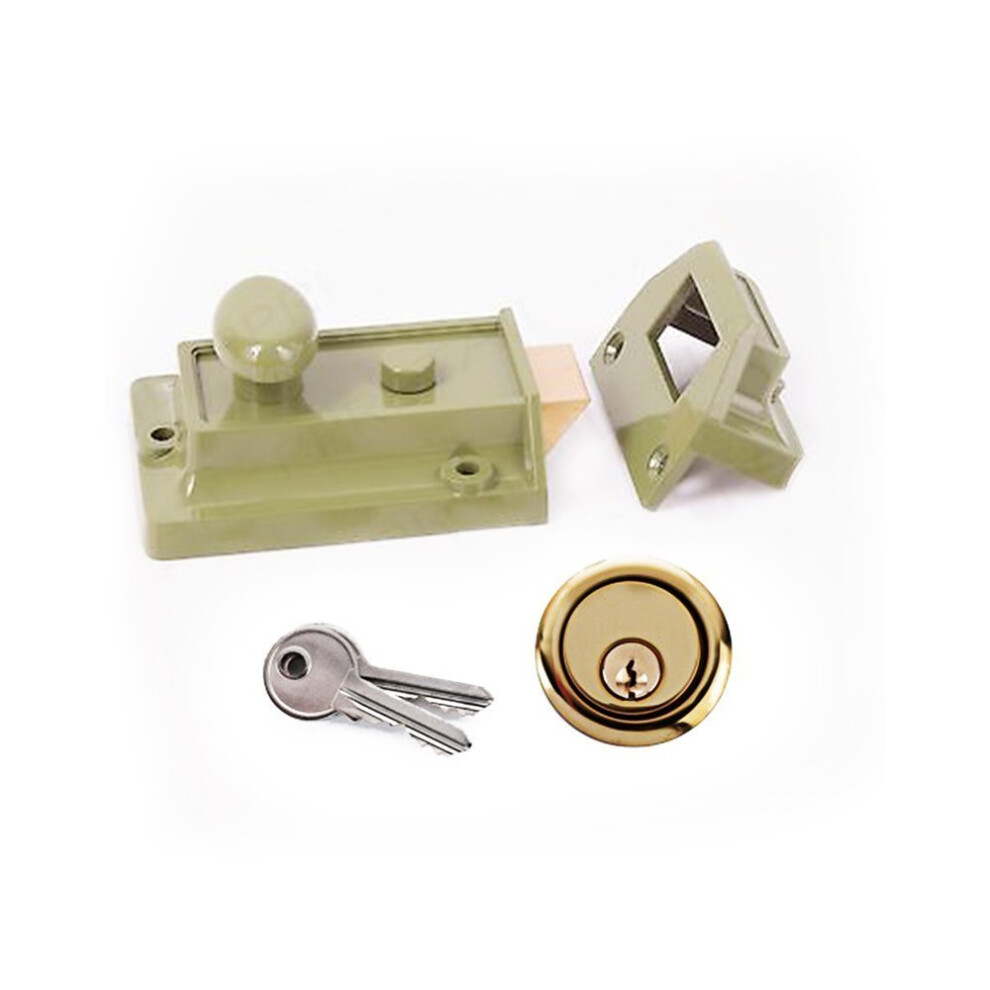 Yale Essentials High Quality Traditional 60mm Night Latch Front Door Lock for Secure Homes with Easy Fitting Template and Instructions, Yale...