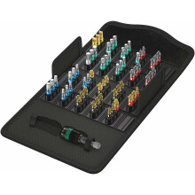 Wera 05057441001 Assortment 1° Safe Bit Orsion 61° Piece Set, Multi-Colour
