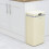 Swan Swan SWKA4500CN Retro Square Cream Sensor Bin - 45 Litre 8
