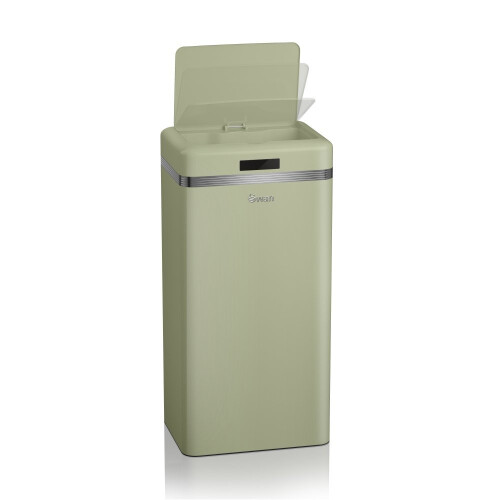 Swan Swan Retro Square Green Sensor Bin - 45 Litre 1