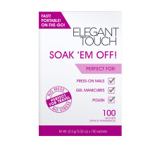 Elegant Touch Nail Decoration Kit, Soak Em Off - Pack of 100