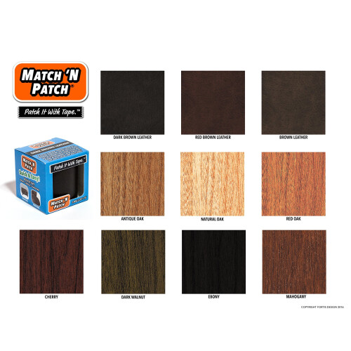 Match N Patch Realistic Brown Leather Repair Tape 2