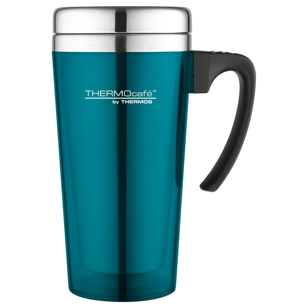 Thermos ThermoCafÃ© Soft touch Travel Mug, Lagoon, 420 ml