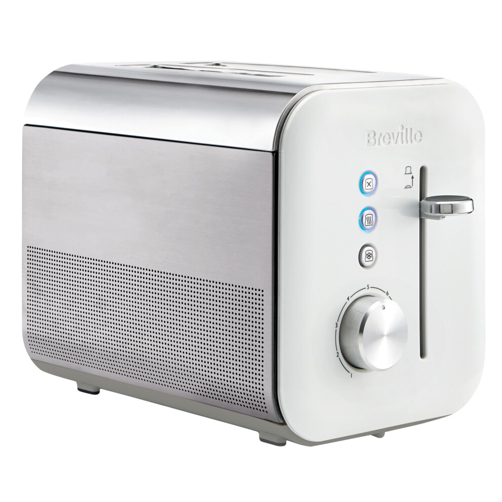 Breville VTT686 2 Slice High Gloss Toaster, White