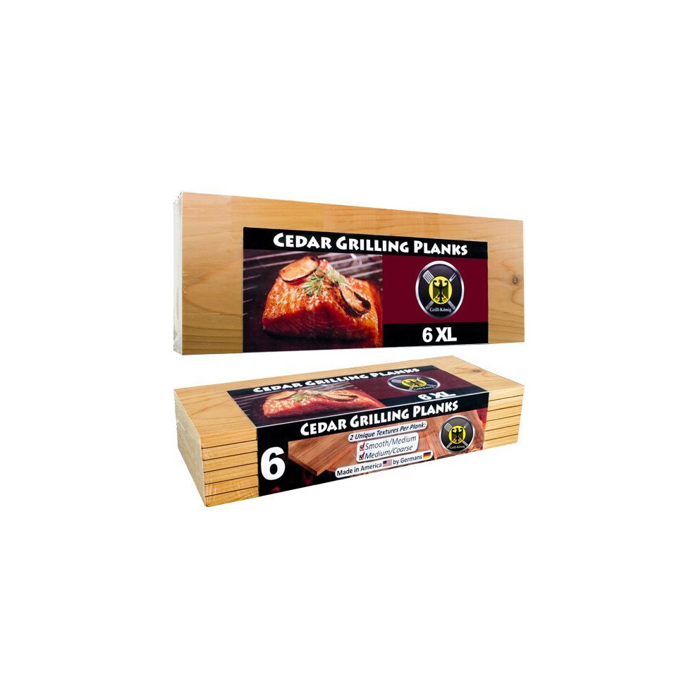 6 XL FULL LENGTH Cedar Grilling Planks – 6pack
