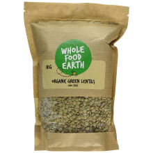 Wholefood Earth Organic Green Lentils, 1 kg