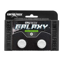 KontrolFreek FPS Freek Galaxy Thumbsticks for Xbox One Controller (White) - 10.1mm High-Rise + 6.1mm Mid-Rise, Rugged Concave Grip (2807-XB1-W/W)
