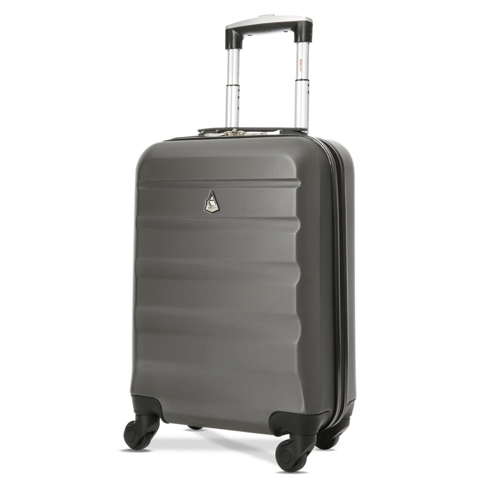 Aerolite Super Lightweight ABS Hard Shell Travel Carry On Cabin Hand Luggage Suitcase with 4 Wheels, Approved for Ryanair, easyJet, British...