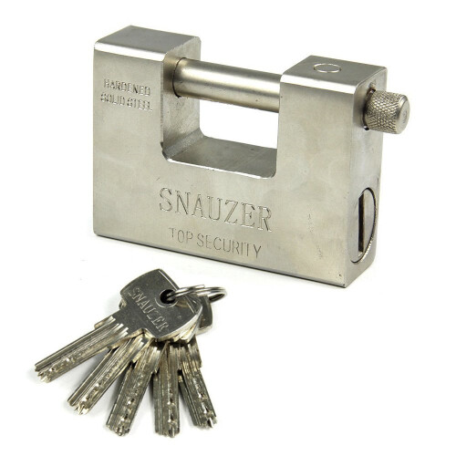 CDCÂ®5 Keys 1.1 KG Super Heavy Duty Rectangular 20' 40' Container Garage Shed Shutter Chain Padlock 94mm Heavy Duty High Security 1
