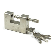 CDC®5 Keys 1.1 KG Super Heavy Duty Rectangular 20' 40' Container Garage Shed Shutter Chain Padlock 94mm Heavy Duty High Security