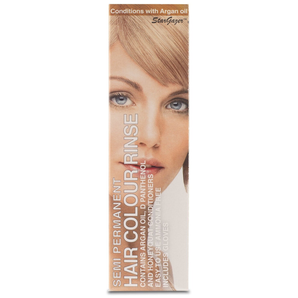 Natural Tone Semi Permanent Hair Colour, Blonde. Contains D Pathenol (Pro Vitamin B5), Argan extract and Honeyquat to condition the hair.