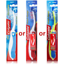 Colgate Portable Folding Soft Toothbrush 3 Pack , Assorted colours