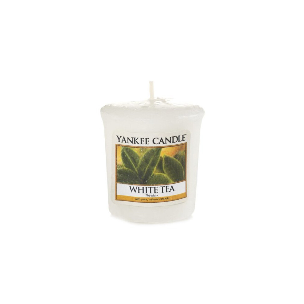 Yankee Candle Tea Sampler Scented Votive Candle, Plastic, White