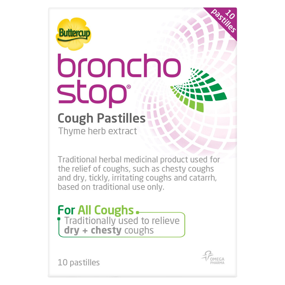 Bronchostop Buttercup Pastilles, 10 Piece