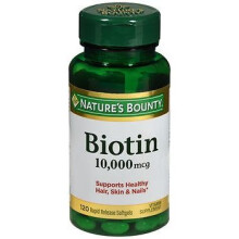 Nature's Bounty, Biotin, 10.000 mcg, 120 Rapid Release Weichkapseln