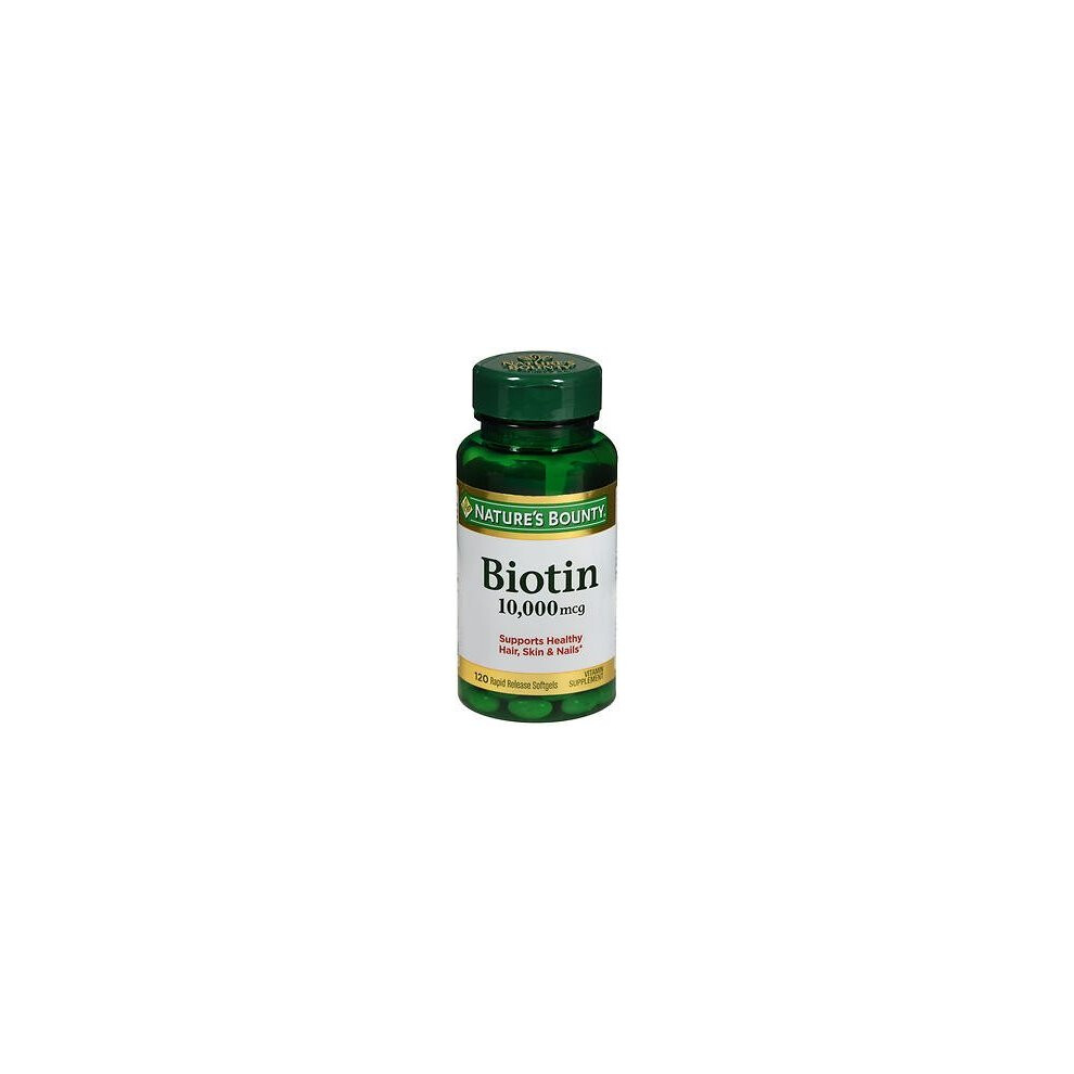 Nature'S Bounty Biotin 10,000 Mcg Softgels, 120 Count Pack Of 2