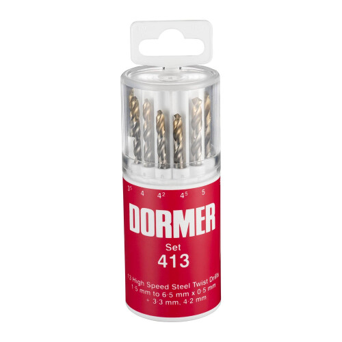 Dormer Pramet Dormer Jobber Drill Set, Set of 13