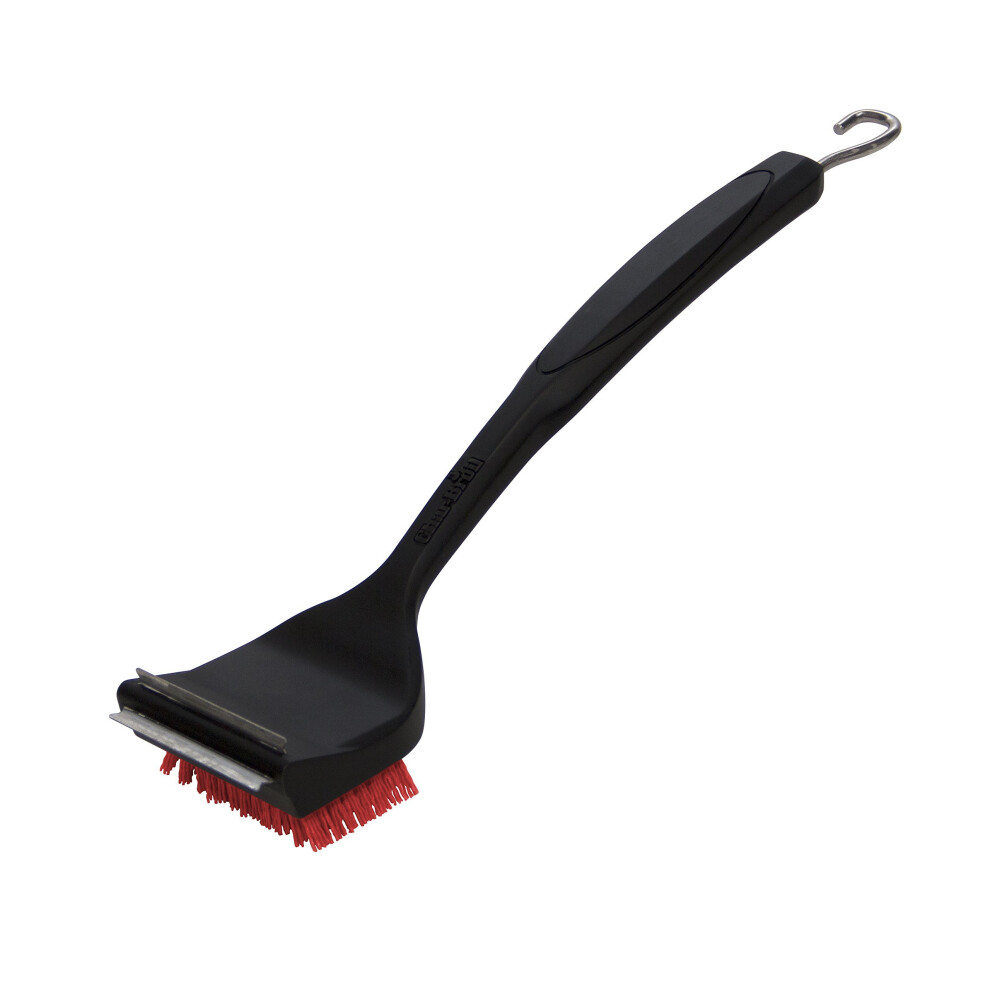 Char Broil 140 533 - 2-in-1 Barbecue Grill Cleaning Brush and Chisel, Black.