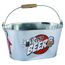 Large Beer Cooler Ice Bucket | Drink Holder Drink Cooler Metal Ice Bucket
