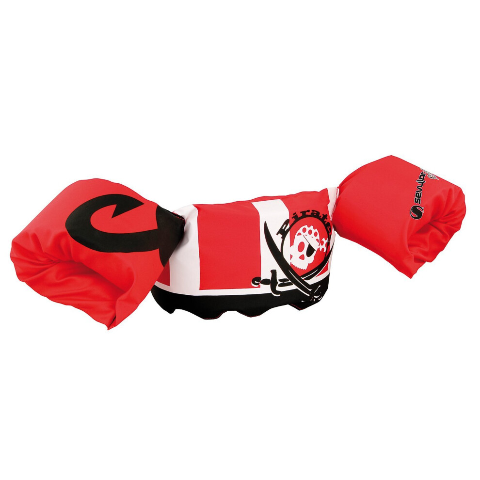Sevylor Arm Bands Puddle Jumper Deluxe Pirate, red Toddler swimming aids, float discs, for 2-6 year old, 15-30kg, swim training aids, inflatable...