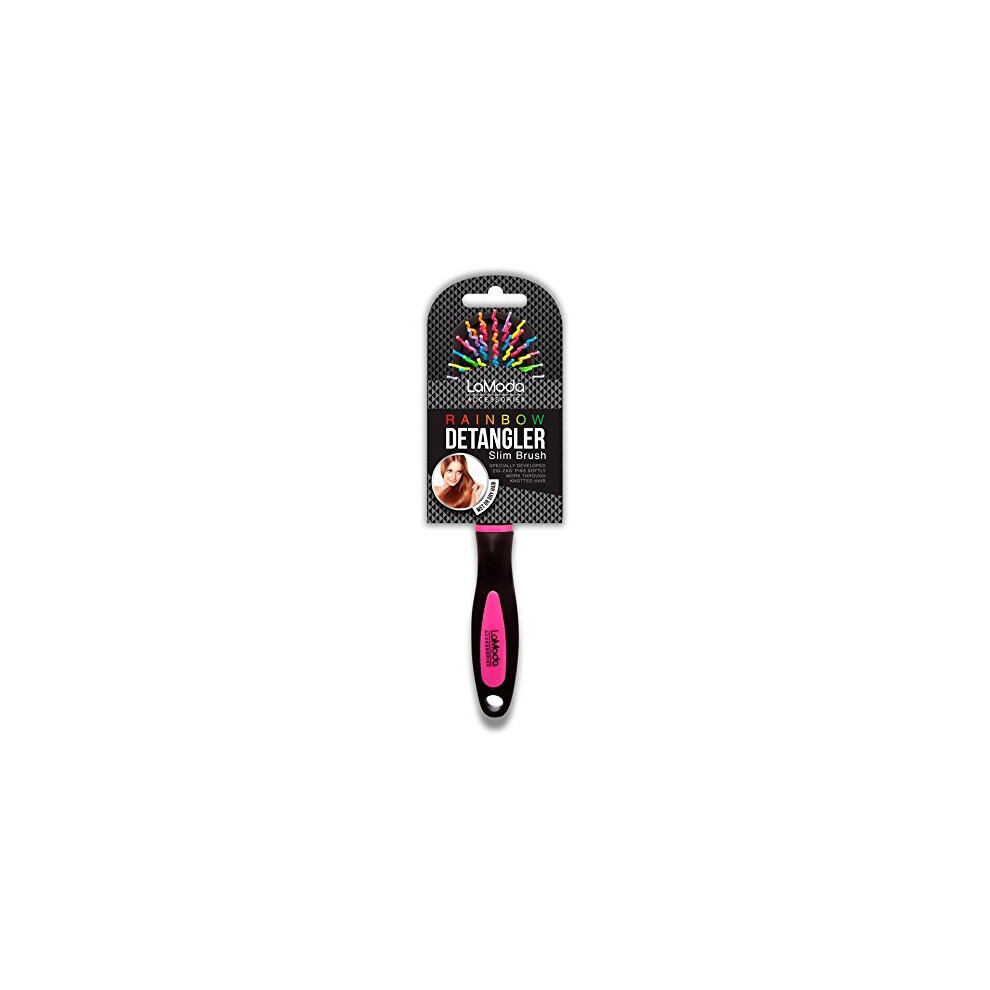 LA MODA RAINBOW SLIM HANDLED DETANGLER