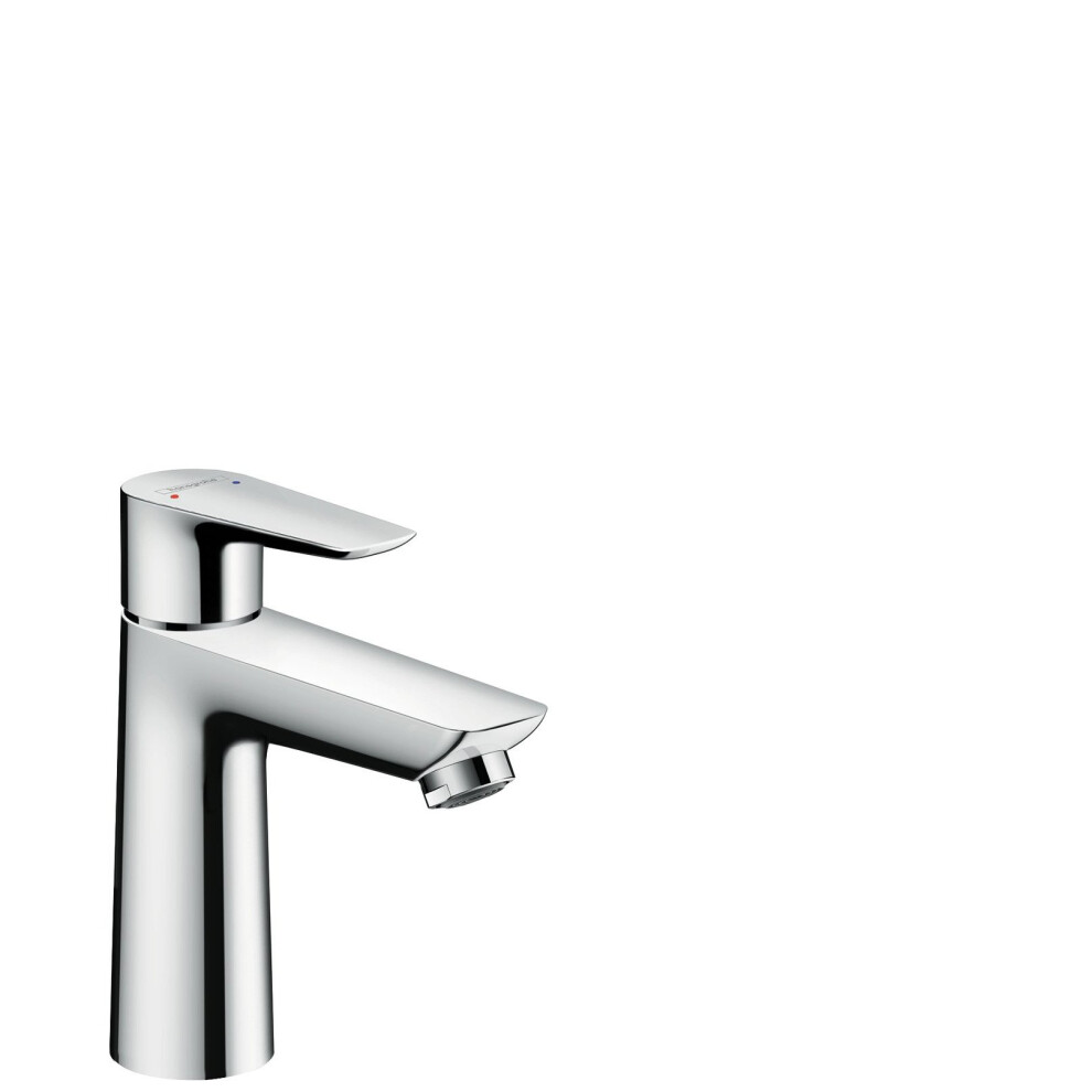 hansgrohe Talis E basin mixer tap 110 with push open waste, chrome 71711000