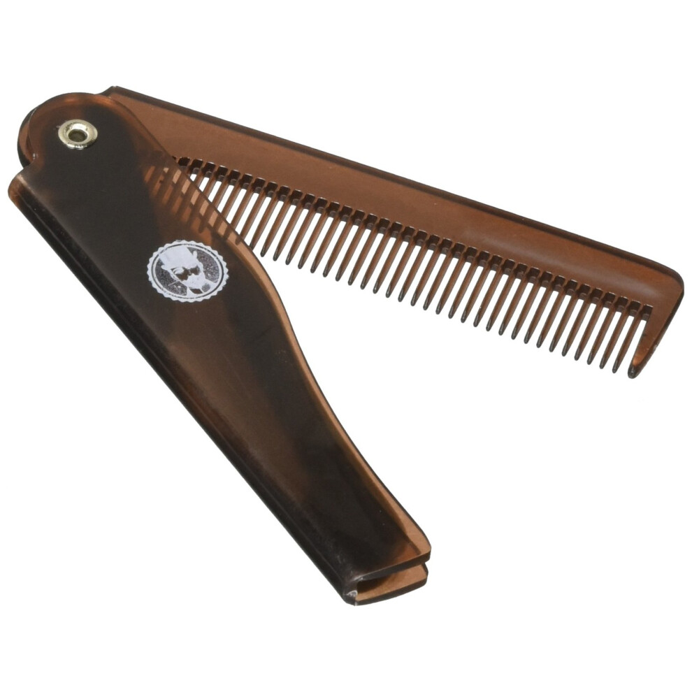 Sir-Reginalds Sir Reginalds Beard And Moustache Comb - Small Portable Foldable Pocket Comb - Professional Grooming For Gentleman