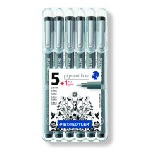 Pigment Liner STAEDTLER Pigment Liner, Pack 5 + 1
