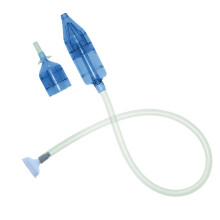 BEABA, Mouche bébé, Aspirateur nasal Manuel Minidoo, Evolutif, 2 embouts, 0-3 mois et + 3 mois, Mineral