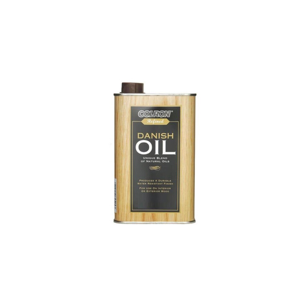 Ronseal CRDOMO500 Colron Refined Danish Oil - Medium Oak, 500ml, Durable Wood Finish