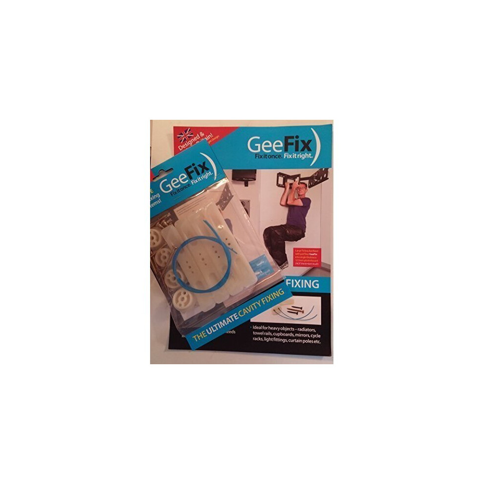 Geefix Plasterboard Cavity Wall Fixings Hollow Wall Anchors Heavy Duty (Pack Of 4 Fixings) 700461647263