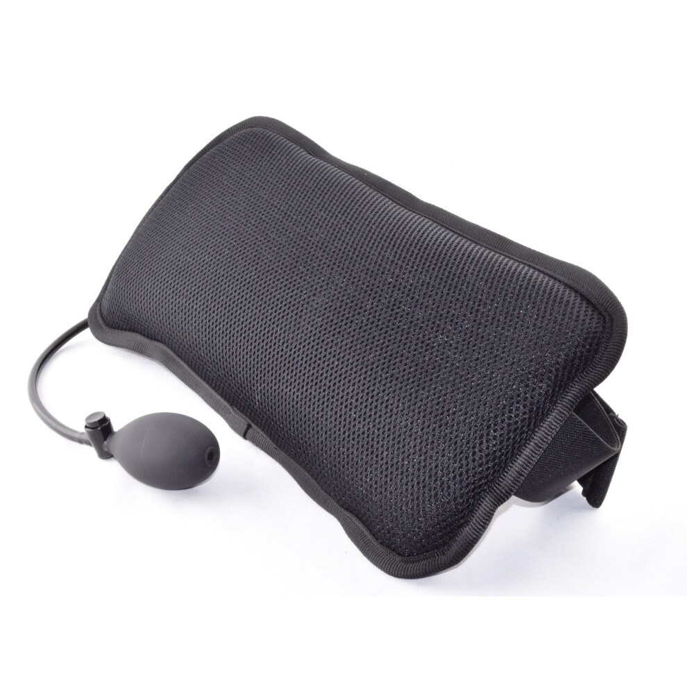 AirCare Ergonomic Infinitely adjustable Lumbar Support Pad for Lower Back Pain Relief. Hand pump inflating air cell and sculptured foam. Breathable...