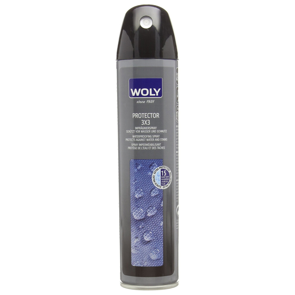 Woly Protector Waterproof 3X3 Spray Shoe Treatments & Polishes, Transparent (Neutral), 300.00ml