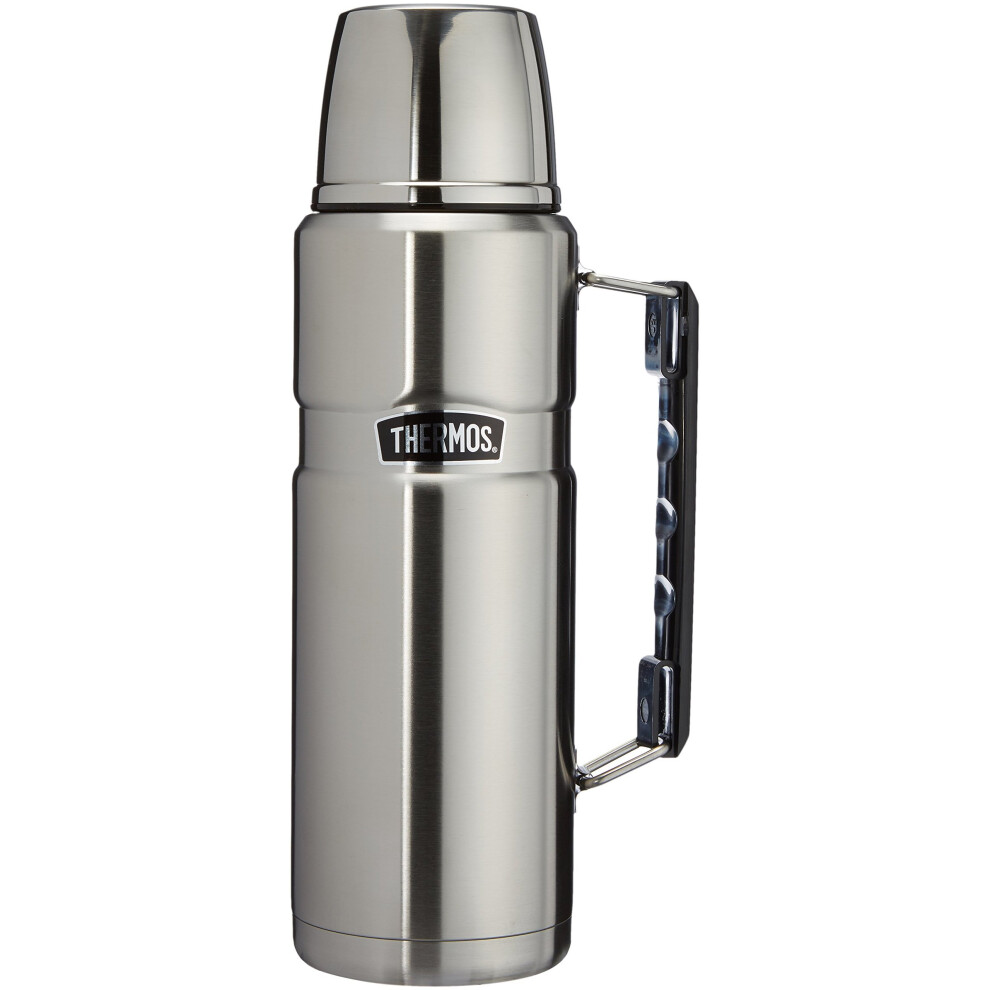Thermos 4003.205.120Â Vacuum Flask Stainless King Flask 1.2Â Litre Stainless Steel Matte