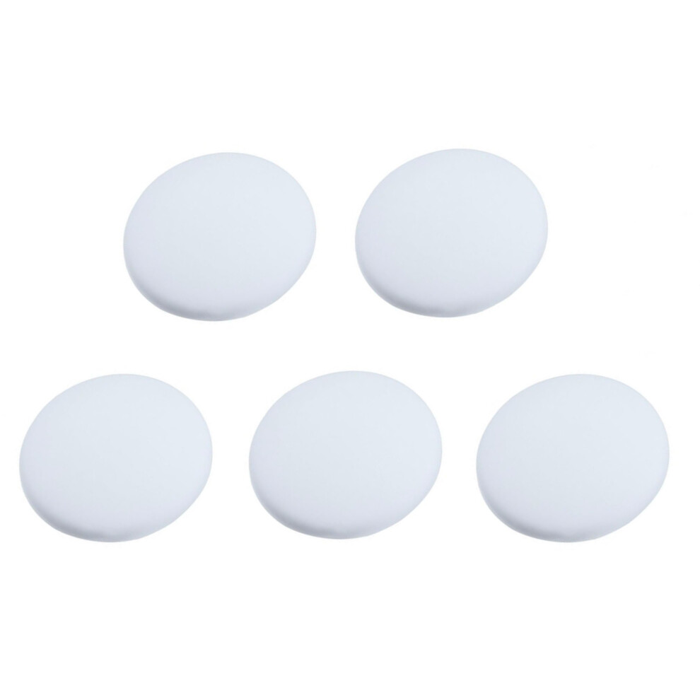 Efbock Silicon Wall Protectors Self Adhesive Door Handle Bumper Guard Stopper Rubber Door Stops (White 5pcs)