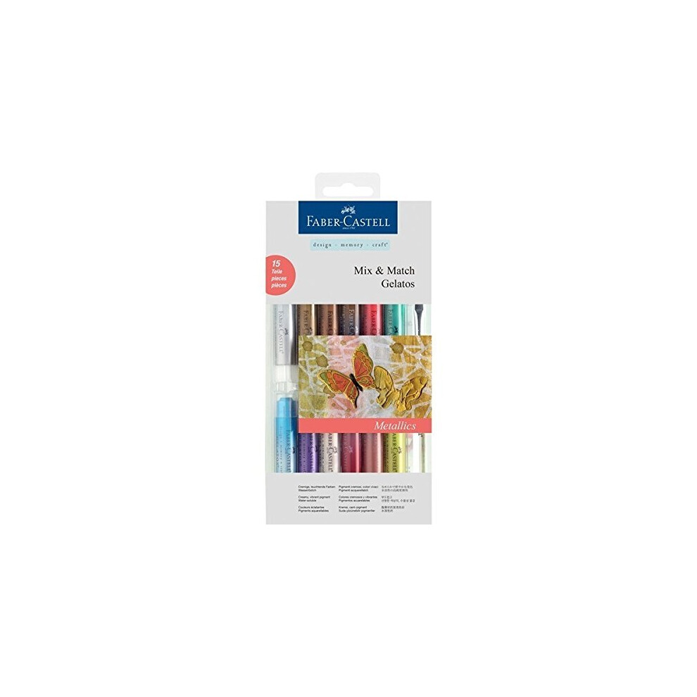 Faber-Castell Gelatos Mix and Match Crayon - Metallic Set of 12