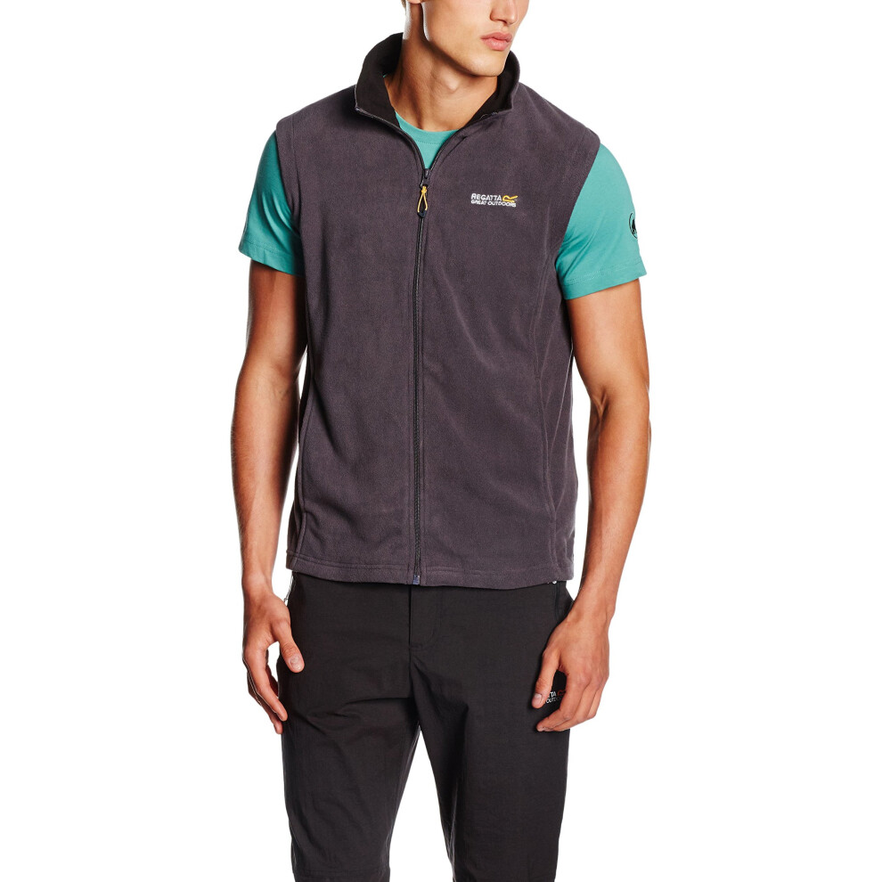 Regatta Fleece Men's Tobias B/W II Body Warmer-Iron/Black, Medium