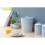 Light Grey Metal Kitchen Compost Caddy - Composting Bin for Food Waste Recycling 2