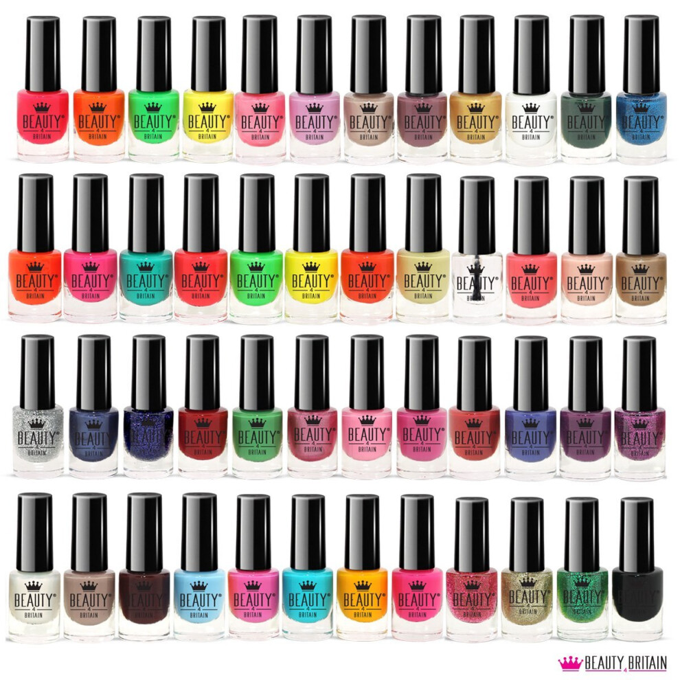 50 x NAIL POLISH VARNISH SET 48 DIFFERENT COLOURS 2 NAIL ART STICKER SETS 2 DISPLAY BOXES