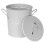 Light Grey Metal Kitchen Compost Caddy - Composting Bin for Food Waste Recycling 3