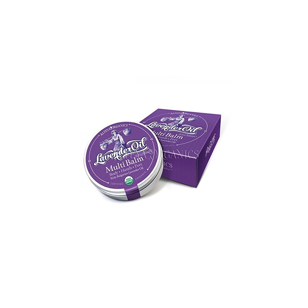 Alteya Lavender Organic Multi Balm 40Ml - Usda Certified Organic Pure Natural Treatment For Body, Hands And Feet Based On Therapeutic Grade...