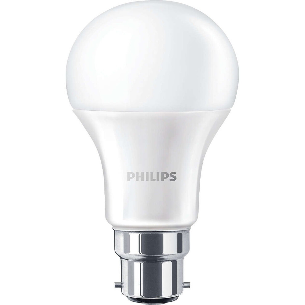 Philips Corepro LED 13 W (100 W) A60, B22 Bayonet Cap, Bulb, Warm White, Non Dimmable, Frosted