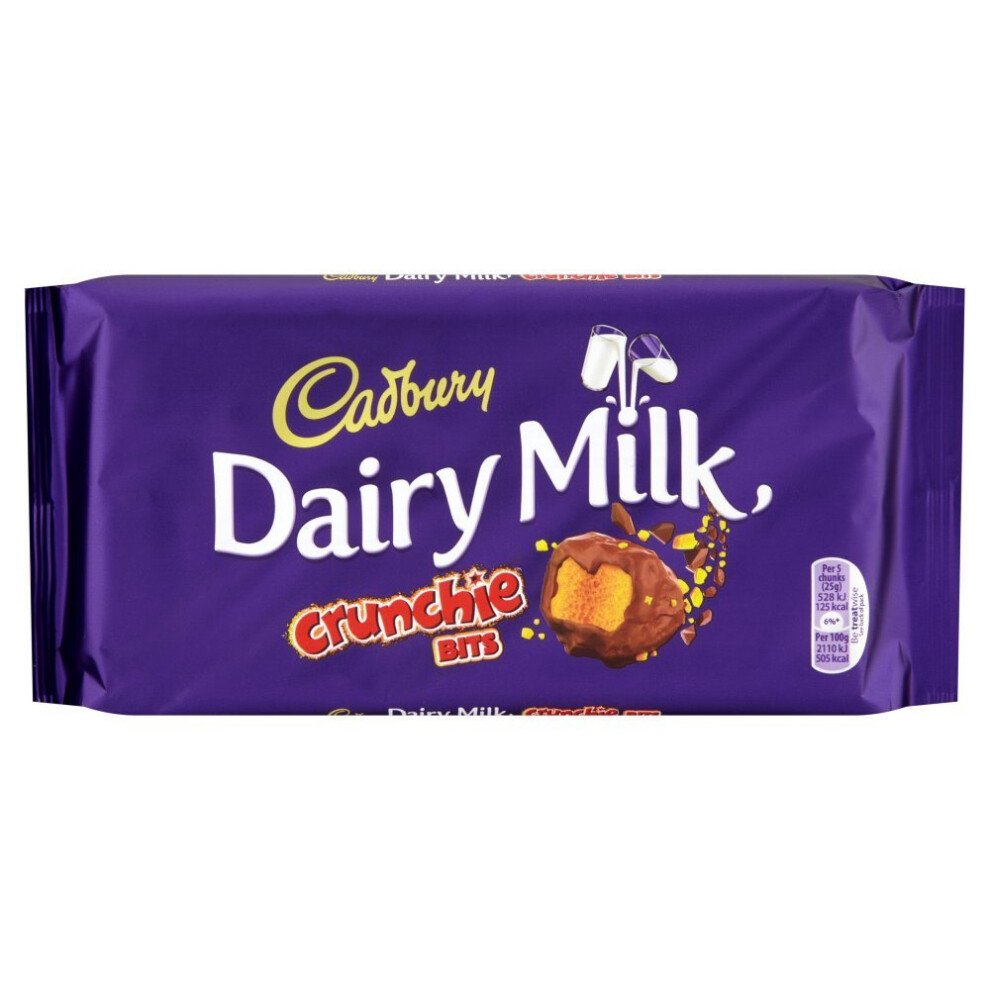 Cadbury Dairy Milk with Crunchie Bits Chocolate Bar, 200g