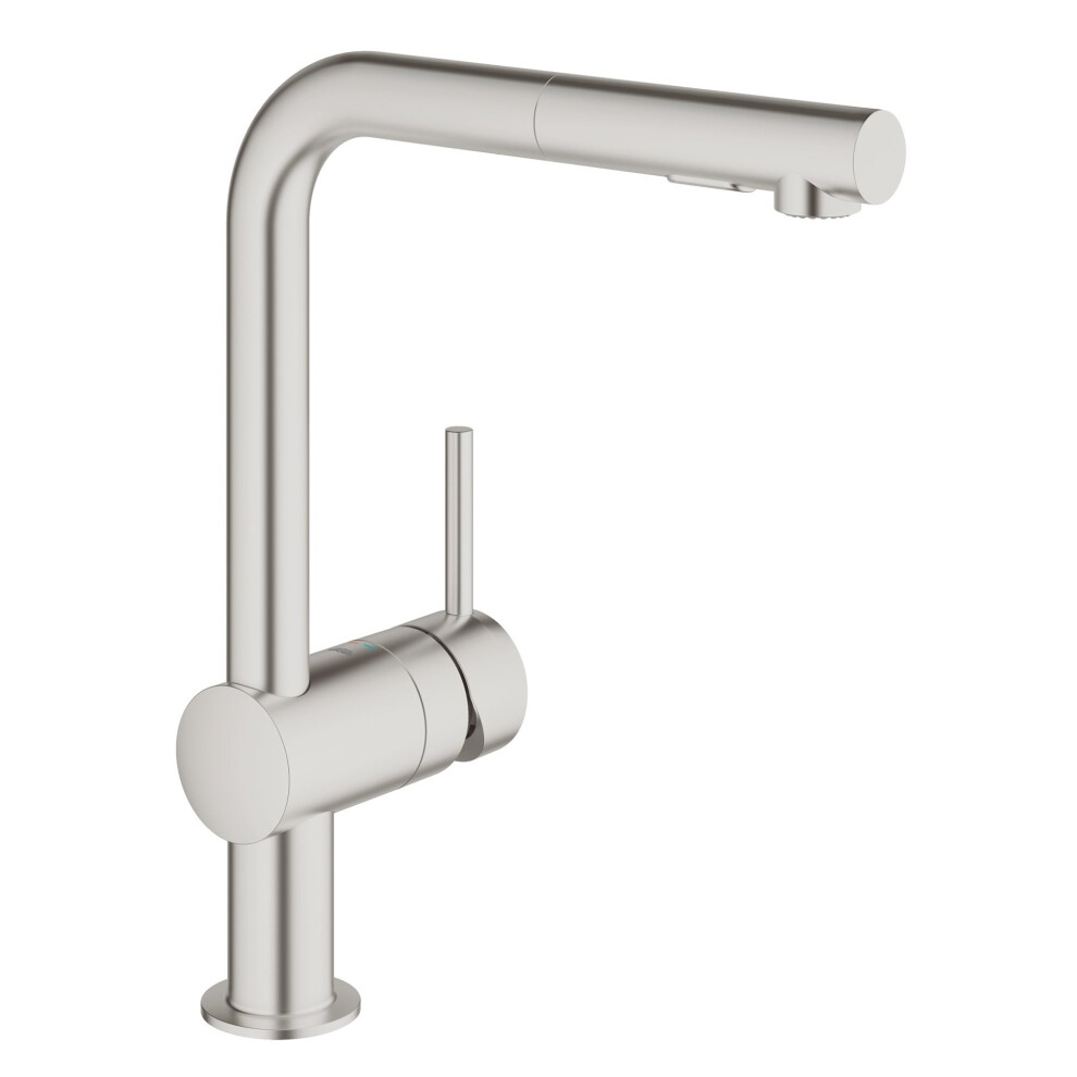 GROHE 30274DC0 | Minta Kitchen Sink Mixer | Pull-Out Spray | SuperSteel