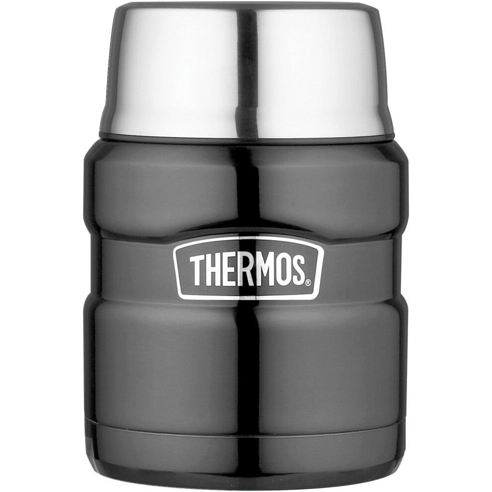 Thermos Stainless King Food Flask, Gun Metal, 470 ml