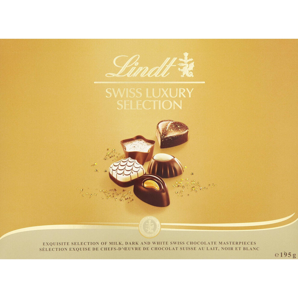 Lindt Swiss Luxury Selection Chocolate Box 195 g