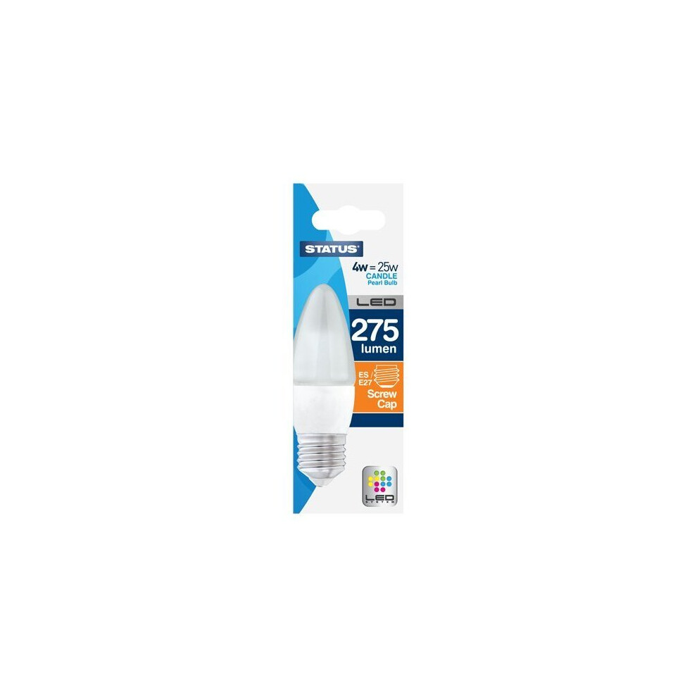 Status 4SLCESP1PKB8 E27 4 W LED Light Bulbs, Warm White