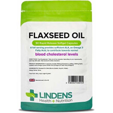 Lindens Flaxseed Oil 1000mg Capsules | 90 Pack | High in Alpha Linoleic Acid & a Popular Source of Omega 3 6 & 9 contributing to The Maintenance of...